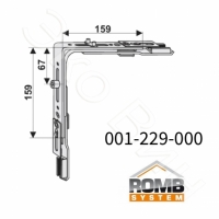 Угловая передача Romb 001-229-000 для ПВХ окон и дверей