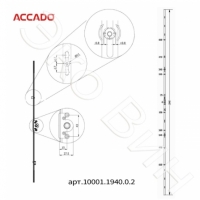 Поворотно-откидной привод ACCADO 1940 (диапазон 1700–2200 мм)