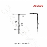 Средний запор ACCADO 240 (диапазон 420–700 мм)