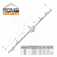 Привод поворотно-откидной Romb M4 1670-2040