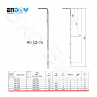 Запор средний и нижний ENDOW AK 12-05 (диапазон 1700-2200 мм)