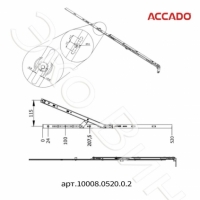 Ножницы Accado L-520 (арт. 10008.0520.0.2)